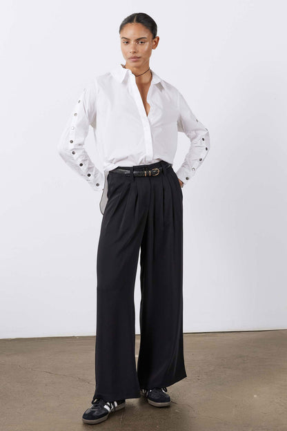 The Petite Wide Leg Trousers
