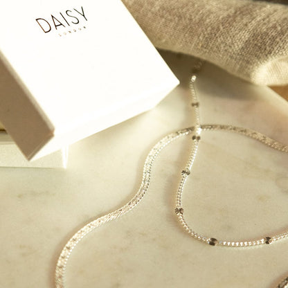 Estée Lalonde 'You Give Me Light' Layering Necklace Set Sterling Silver
